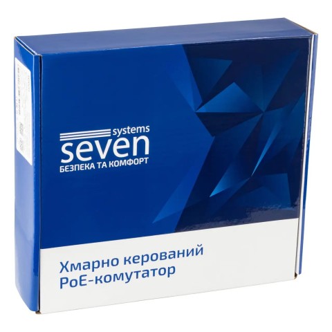 Хмарно керований 11-ти портовий PoE комутатор SEVEN PS308G