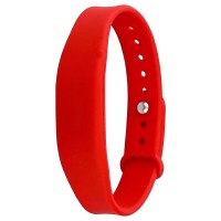 RFID браслет с чипом MIFARE SEVEN R-68 красный