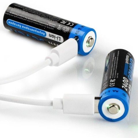 Аккумуляторная батарейка SEVEN AA 1.5V Li-ion 2 шт