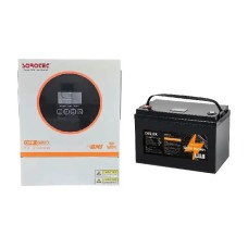 Комплект резервного питания Sorotec REVO VM II PRO 1.6kW/12V c АКБ LiFePO4 12.8V/100Ah 1280Wh