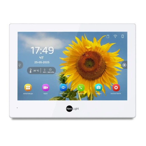 IP-видеодомофон 8 дюймов с Wi-Fi NeoLight ALPHA Hybrid white