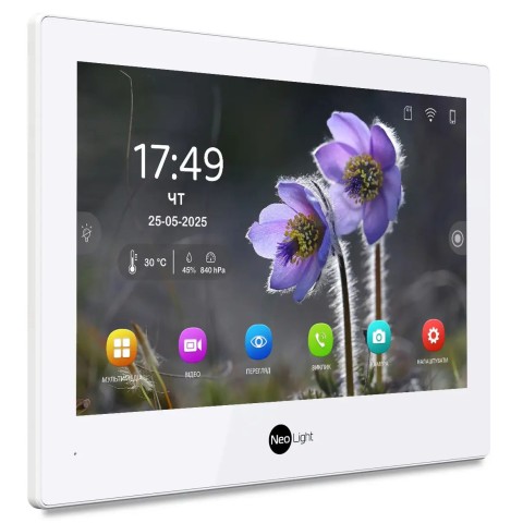 IP-видеодомофон 8 дюймов с Wi-Fi NeoLight ALPHA Hybrid white