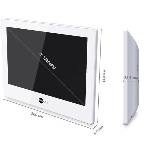 IP-видеодомофон 8 дюймов с Wi-Fi NeoLight ALPHA Hybrid white