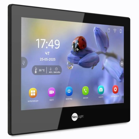 IP-видеодомофон 8 дюймов с Wi-Fi NeoLight ALPHA Hybrid black