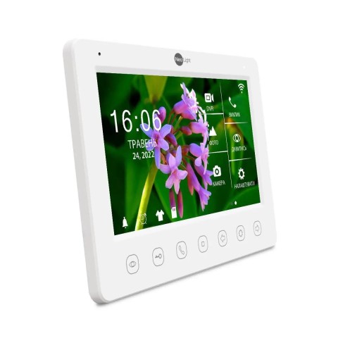 Комплект видеодомофонаNeoLight Kappa+ HD WF white 7 дюймов и вызывной панели NeoLight SOLO FHD Graphite