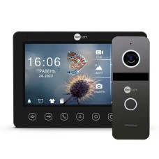 Комплект видеодомофона NeoLight Kappa+ HD WF 7 дюймов и вызывной панели NeoLight SOLO FHD Graphite