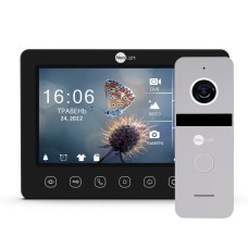 Комплект видеодомофона NeoLight Kappa+ HD WF 7 дюймов и вызывной панели NeoLight SOLO FHD Silver