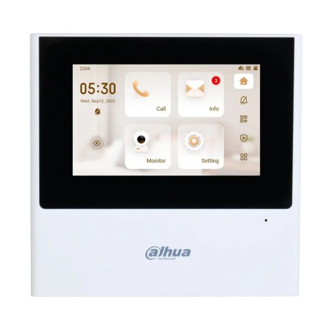 Видеодомофон Dahua DHI-VTH2611L-WP White 4.3" дюймов Wi-Fi