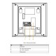 Видеодомофон Dahua DHI-VTH2611L-WP White 4.3" дюймов Wi-Fi