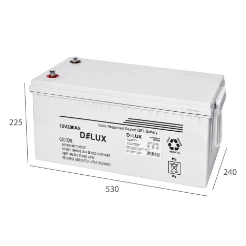 Комплект резервного питания Prologix 1200 (PLP1200XL) c АКБ Delux Gel 12V/200Ah