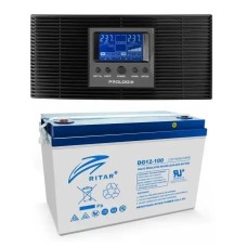 Комплект резервного питания Prologix 1200 (PLP1200XL) c АКБ Ritar Gel 12V/100Ah