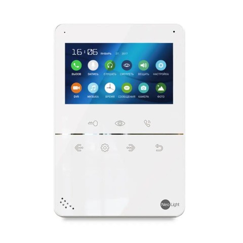 Комплект видеодомофона NeoLight TETTA+ и панель вызова SOLO Silver