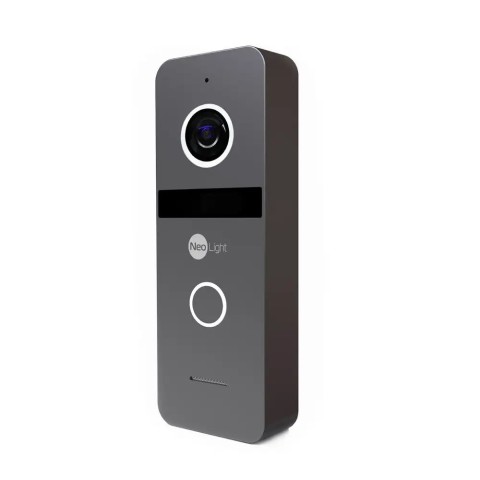 Комплект видеодомофона NeoLight KAPPA+ HD Black и панель вызова SOLO FHD Graphite
