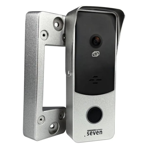 Виклична панель домофону з вбудованим контролером SEVEN CP-7508 FHD silver