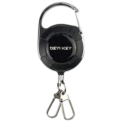 Брелок ретрактор SEVEN TBC-103 Black