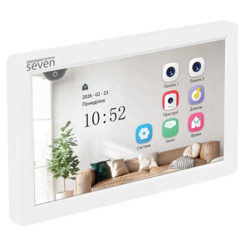 Відеодомофон 7 дюймів SEVEN DP-7570 FHD IPS white