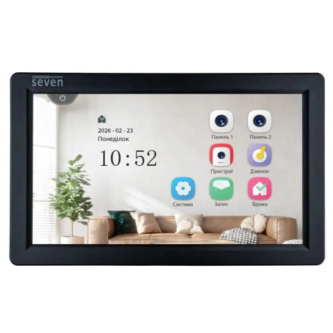 Відеодомофон 7 дюймів SEVEN DP-7570 FHD IPS black