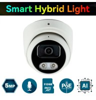IP-відеокамера 5 Мп SEVEN IP-1015PA-DL white 2,8 мм з розумним подвійним підсвічуванням