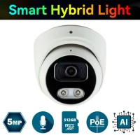 IP-відеокамера 5 Мп SEVEN IP-1015PA-DL white 2,8 мм з розумним подвійним підсвічуванням