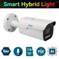 IP-відеокамера 5 Мп SEVEN IP-7255PA-DL white 4 мм з розумним подвійним підсвічуванням