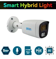 IP-відеокамера 5 Мп SEVEN IP-1025PA-DL white 2,8 мм з розумним подвійним підсвічуванням