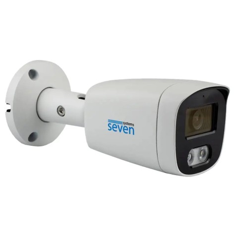 IP-відеокамера 5 Мп SEVEN IP-1025PA-DL white 2,8 мм з розумним подвійним підсвічуванням
