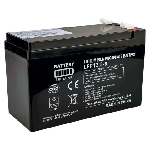 Акумуляторна батарея LiFePO4 12.8V 8Ah