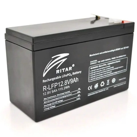 Акумуляторна батарея Ritar LiFePO4 12.8В 9 Аг