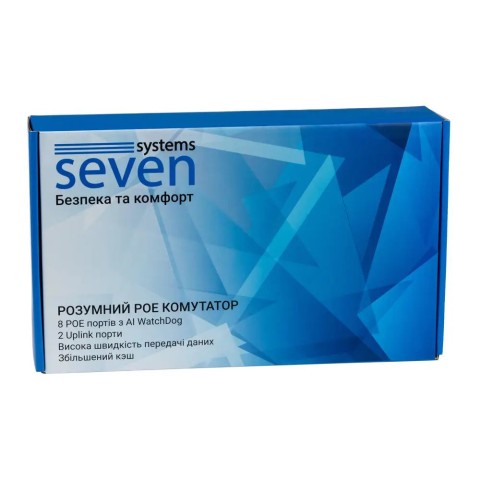 PoE комутатор 8 портів SEVEN P-7328-12V