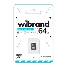 Карта пам'яті Wibrand microSDXC 64 GB для відеодомофона