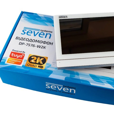 Відеодомофон 7 дюймів з Wi-Fi SEVEN DP-7576-W2K white