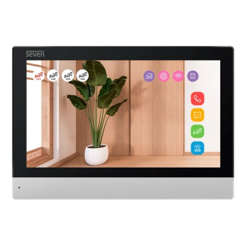 Відеодомофон 7 дюймів з Wi-Fi SEVEN DP-7579-W2K black