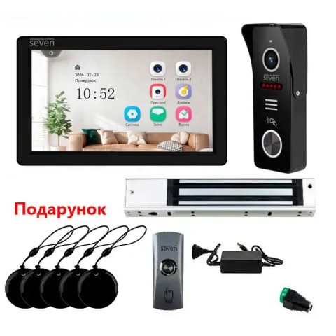 Комплект домофону 7 дюймів з магнітним замком 280 кг SEVEN KD-7830d