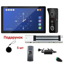 Комплект Wi-Fi домофону 10 дюймів з магнітним замком 280 кг SEVEN KD-7824d