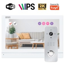 Комплект Wi-Fi домофону 7 дюймів з панеллю виклику SEVEN DP-7576/07Kit white
