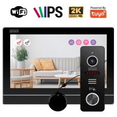 Комплект Wi-Fi домофону 7 дюймів з панеллю виклику SEVEN DP-7576/03Kit black