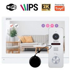 Комплект Wi-Fi домофону 7 дюймів з панеллю виклику SEVEN DP-7576/03Kit white
