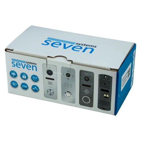 Виклична панель домофону з вбудованим зчитувачем карток MIFARE SEVEN CP-7503F RFID black