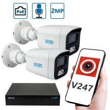 Комплект "Встанови сам" IP-відеоспостереження 2 Мп на 2 вуличні камери SEVEN 2B2KIT