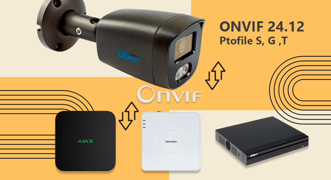 IP-відеокамера 5 Мп SEVEN IP-7225PA-DL black 2,8 мм з розумним подвійним підсвічуванням камера відеоспостереження ip, камера з віддаленим доступом, камера poe, камери відеоспостереження з мікрофоном, купити відеокамеру на вулицю, цифрова камера відеоспостереження