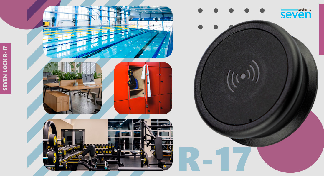 Меблевий RFID замок SEVEN LOCK R-17 Меблевий RFID-замок SEVEN LOCK R-17 — автономний електронний замок для шафок, камер зберігання, офісних меблів, тумб, ящиків і шухляд. Він поєднує в одному пристрої електронний замок, контролер і зчитувач безконтактних RFID-ідентифікаторів MIFARE 13,56 МГц, тому не потребує встановлення окремого контролера або підключення до електромережі.